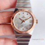 Omega Constellation Co-Axial 38mm Two Tone Rose Gold Watch VSF Asia 8500
